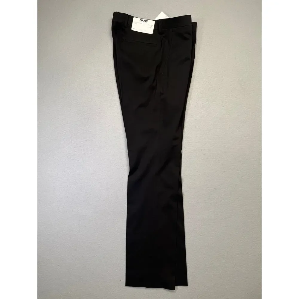 DKNY Men's Duran Modern-Fit Solid Suit Pants black 31X32 $95